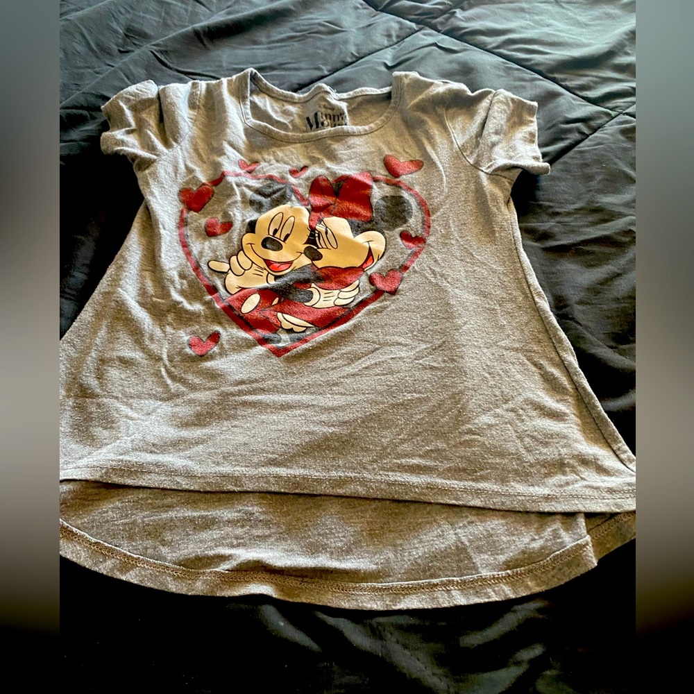 Mickey and Minnie Love Heart T shirt